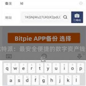 Bitpie APP备份 选择比特派：最安全便捷的数字资产钱包