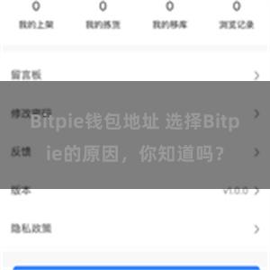 Bitpie钱包地址 选择Bitpie的原因，你知道吗？