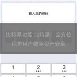 比特派功能 比特派：全方位保护用户数字资产安全