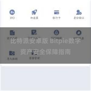 比特派安卓版 Bitpie数字资产安全保障指南