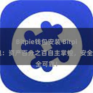 Bitpie钱包安装 Bitpie钱包：资产百分之百自主掌控，安全可靠！