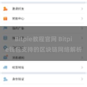 Bitpie教程官网 Bitpie钱包支持的区块链网络解析