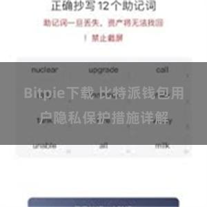 Bitpie下载 比特派钱包用户隐私保护措施详解