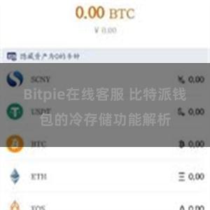 Bitpie在线客服 比特派钱包的冷存储功能解析