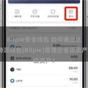 Bitpie安全钱包 如何通过比特派钱包(Bitpie)管理企业级资产？
