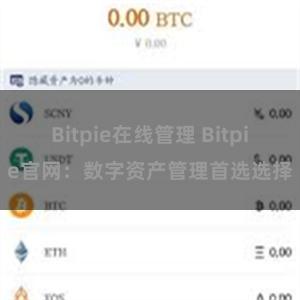 Bitpie在线管理 Bitpie官网：数字资产管理首选选择